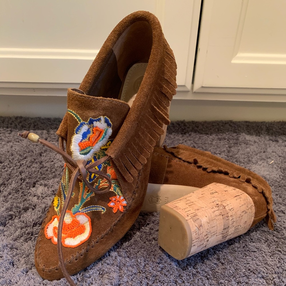 Tory Burch Huntington moccasin heels 👠